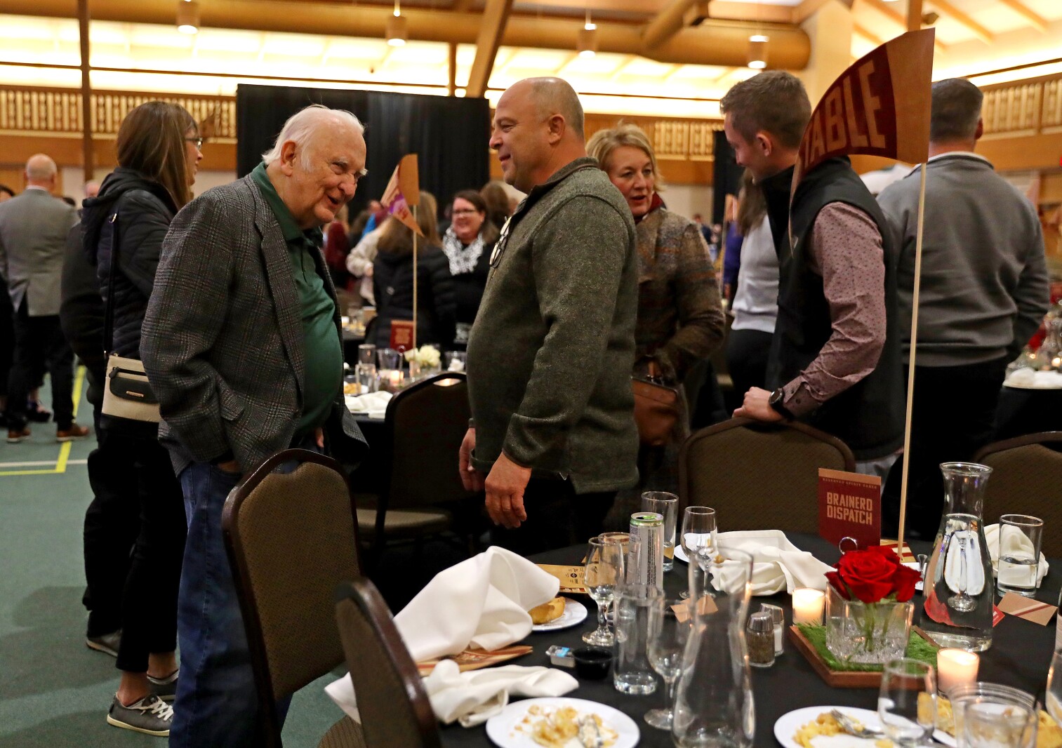 People gather for the ninth-annual Brainerd Lakes Chamber of Commerce Celebration of Excellence award dinner Nov. 17, 2022, at Cragun's Resort on Gull Lake near Brainerd.