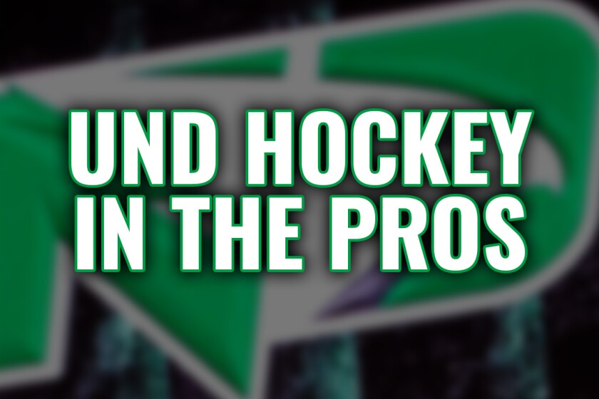 UND hockey alums in the pros - banner