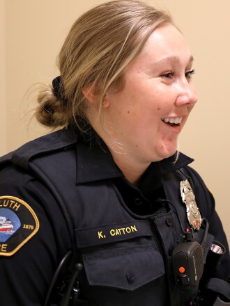 New officer Katie Catton talks about training with the Duluth Police Department