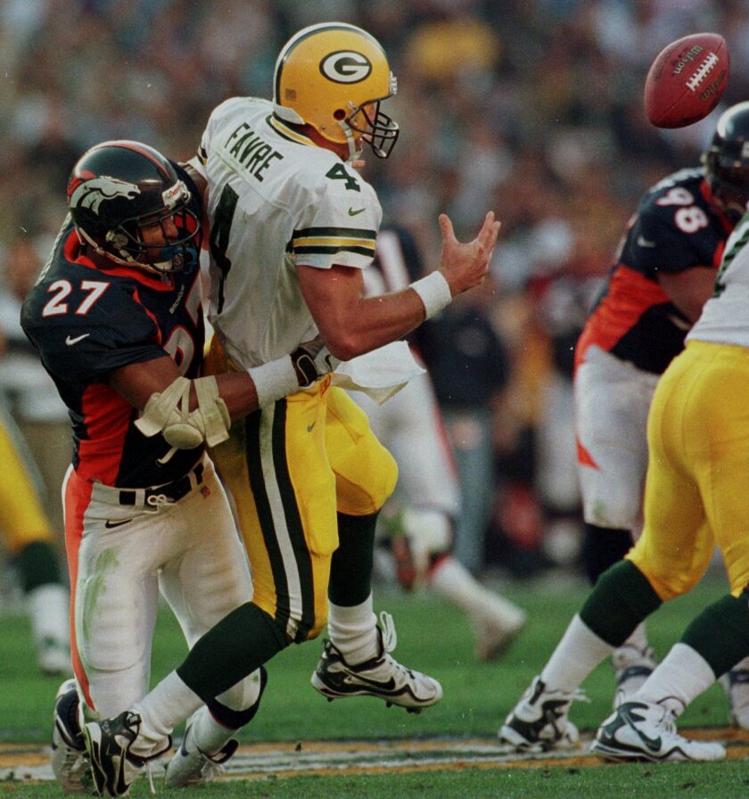 SPORTS FOOTBALL NFL DENVER BRONCOS GREEN BAY PACKERS AFC SUPER BOWL XXXII GAME ATHLETE NFC Steve Atwater