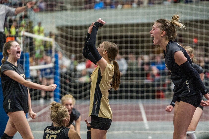Section 1A, 1AA girls volleyball semifinals