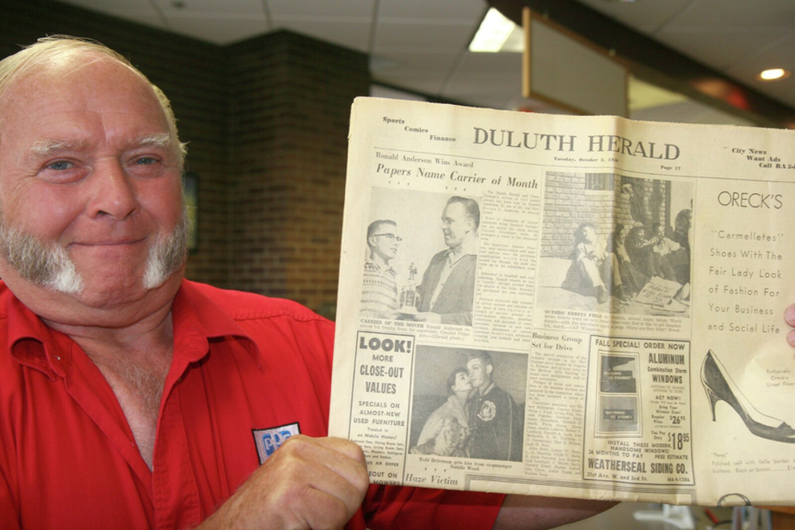 57 years later, Duluth newspaper carrier receives award Duluth News