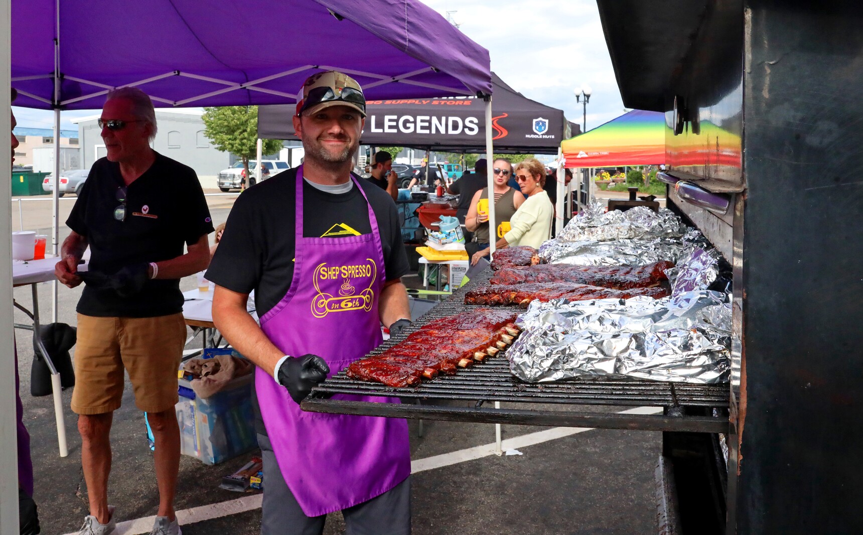 People enjoy the Cub Foods Ribfest during Brainerd Jaycees Street Fest on Saturday, July 23, 2022, in downtown Brainerd.