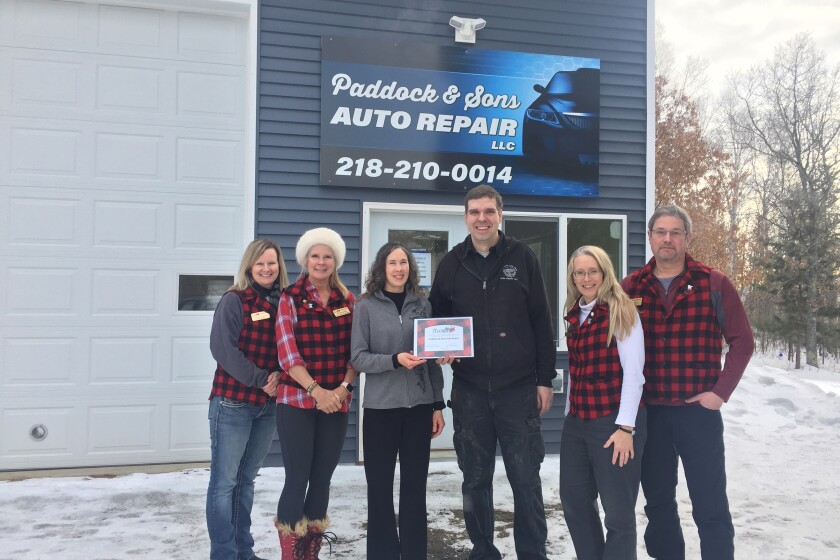 Pictured from left to right are ambassadors Paula Howard and Jill Beardsley, owners Kandi and Danny Paddock, ambassadors Benita Dingman and Karl Bleser. Submitted photo.