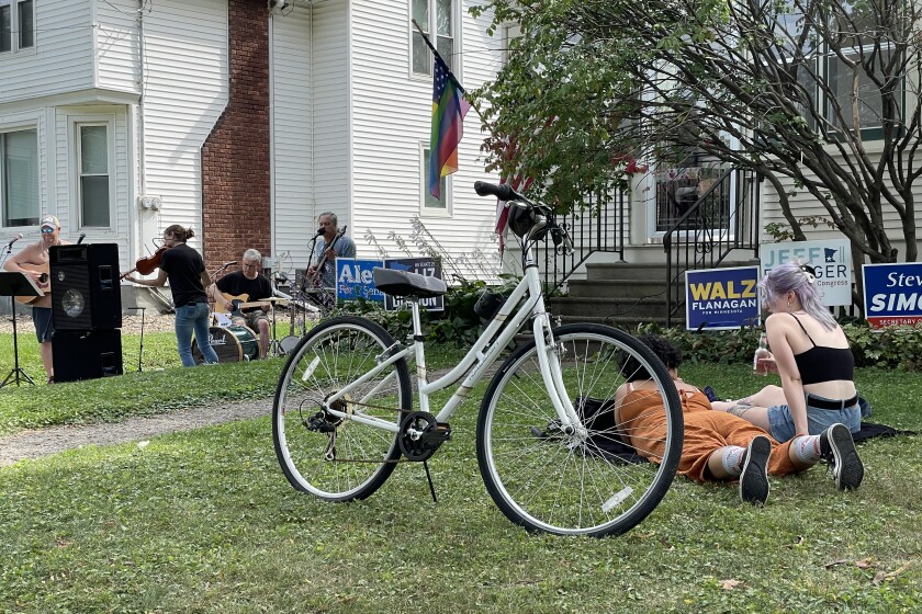 Rochester bands play during Porchfest in Kutzky neighborhood Post