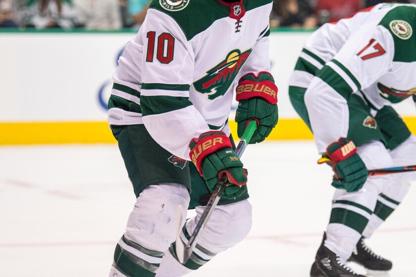 Matt Read leaps from minor leagues to Wild's top line