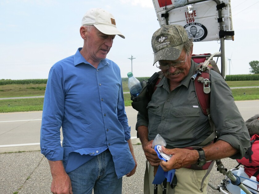 Fugate talks with Freiberg