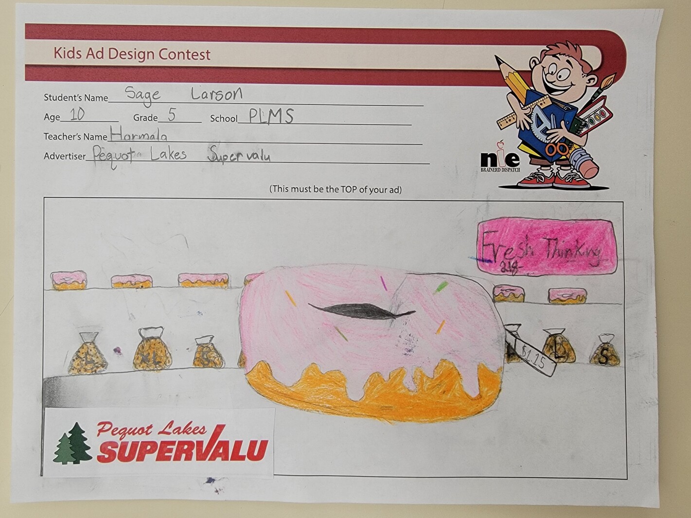 Pequot Lakes Middle School - Mr. Harmala's 5th Grade Class