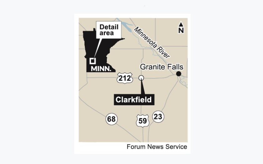 Clarkfield, Minnesota, locator map