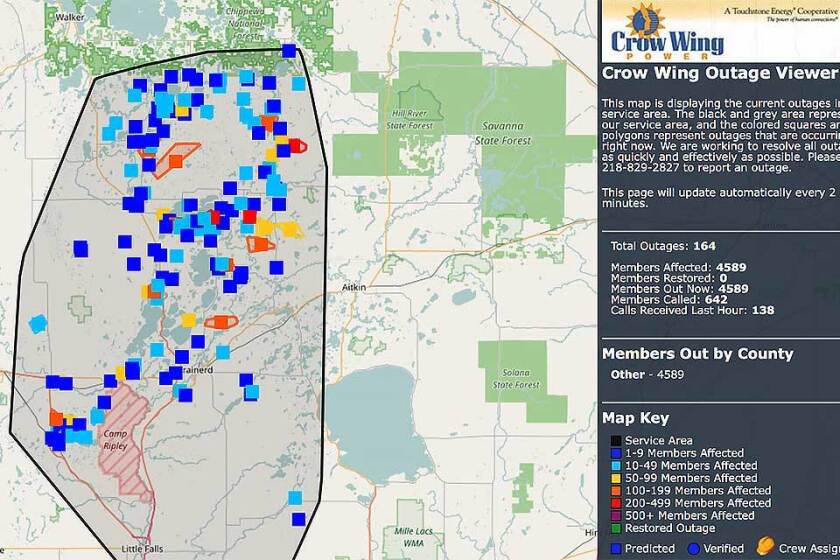 Update: Power to remain out for thousands overnight - Brainerd Dispatch