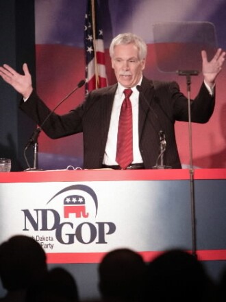 Port Former Gov. Ed Schafer couldn't get elected to a precinct