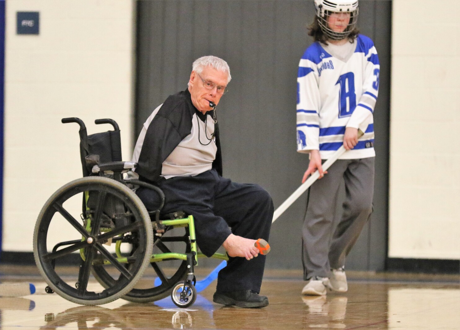 Brainerd floor hockey against St. Paul Humboldt Friday, March 18, 2022, in the State Quarterfinals at Bloomington Jefferson High School.