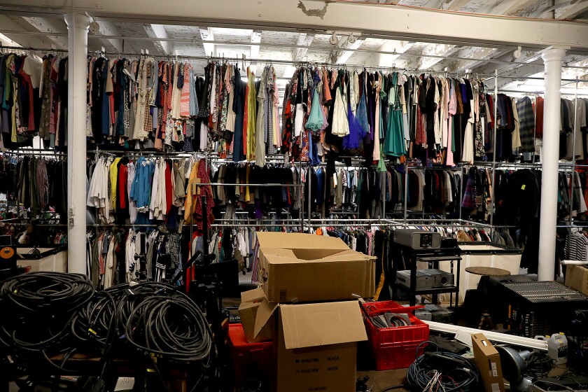 Clothes and props are housed in space.