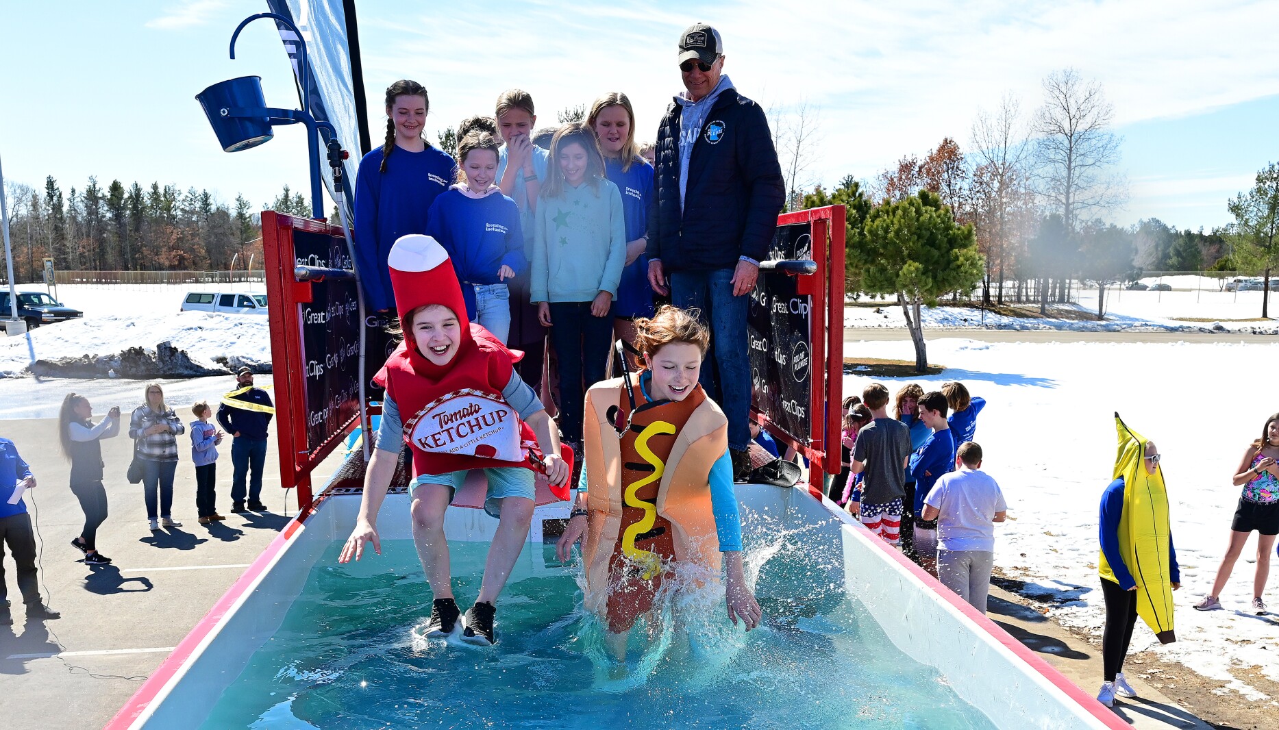 Forestview Middle School students plunged for Special Olympics Minnesota Thursday, March 24, 2022.