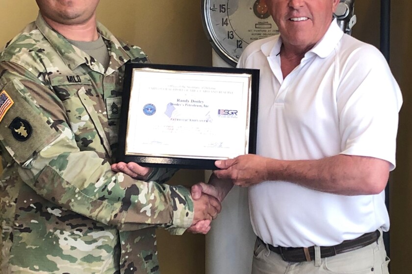 Randy Dooley, of Dooley’s Petroleum, honored as 'patriotic employer