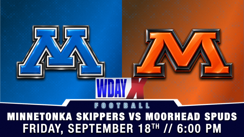 High School Football Game Between Minnetonka Skippers and Moorhead Spuds Set for Live Broadcast