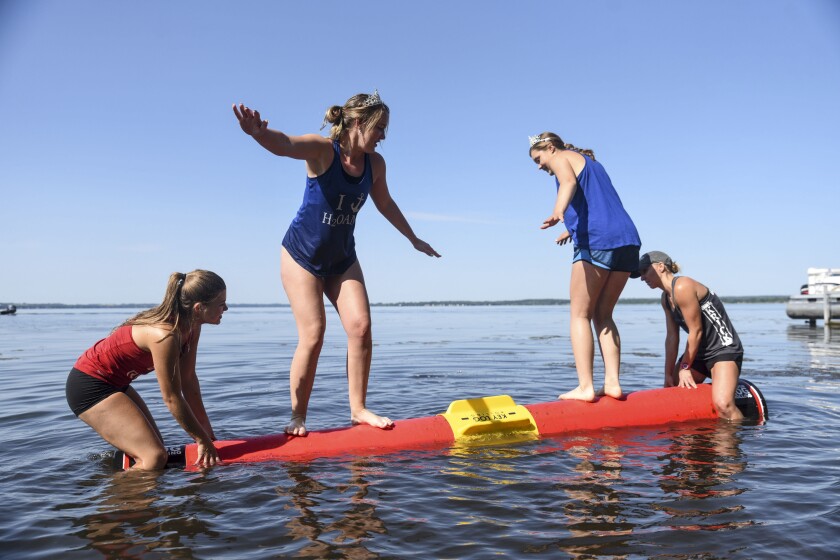 Balancing Act Log Rolling at Glenwood's Waterama West Central