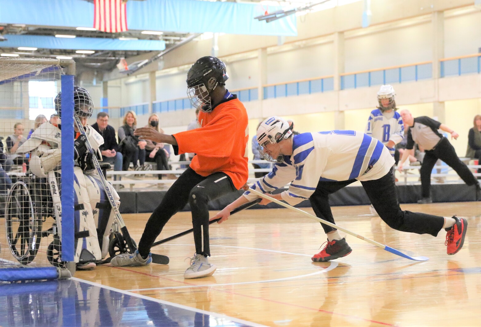Brainerd floor hockey against St. Paul Humboldt Friday, March 18, 2022, in the State Quarterfinals at Bloomington Jefferson High School.