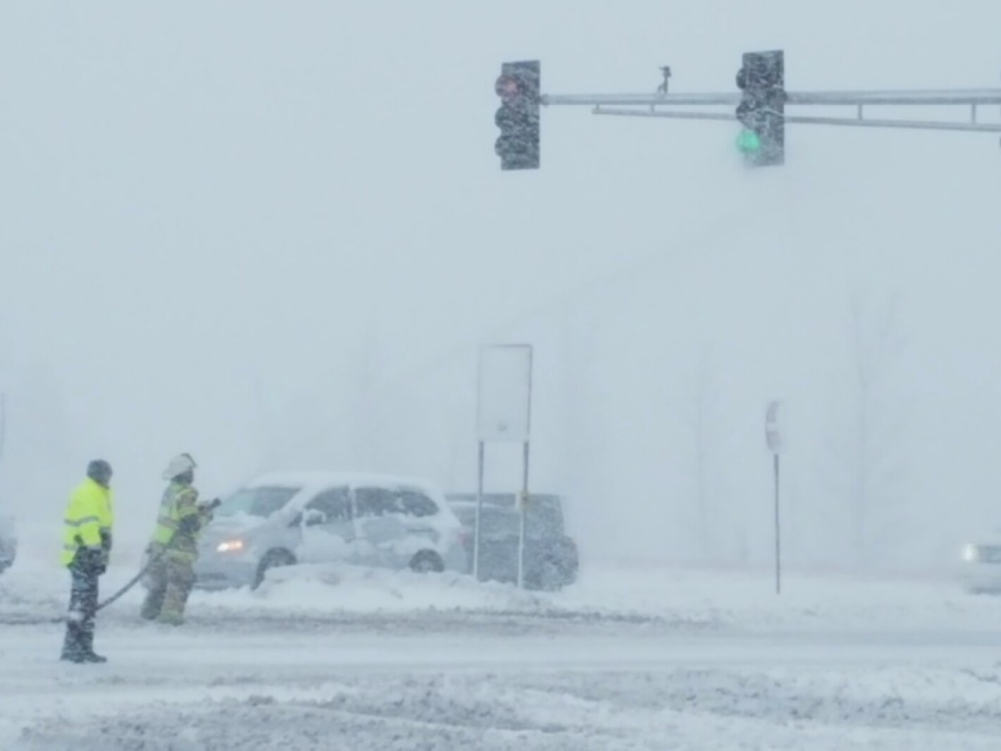 Compacted snow, ice keeps roads rough: Power restoration for 13,000 ...