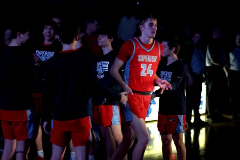 Player is announced before game.