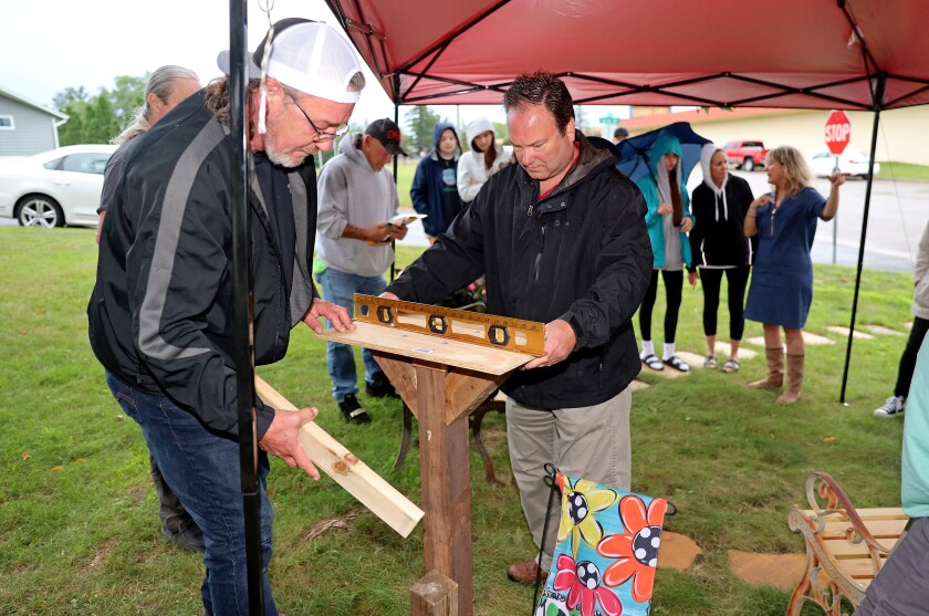 Saturday, July 23, 2022, during the installation of the first Ty-brary in Brainerd.