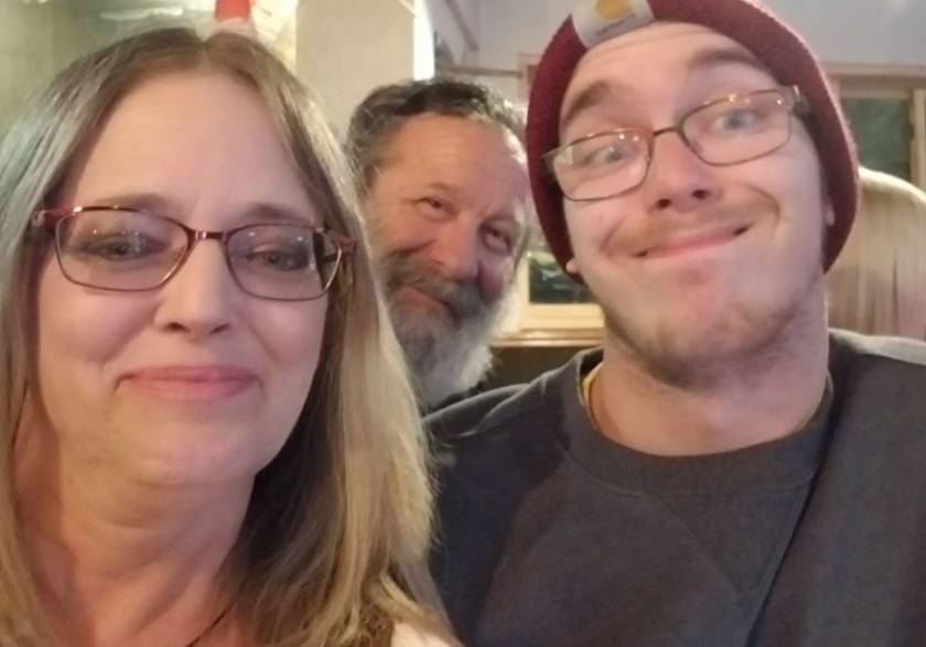 Glenda Crain, her son, and a friend. .png