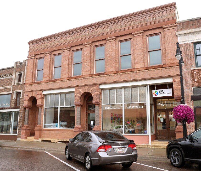 Open house for the Newly renovated Kivu Immigration Law PLLC at 222 10th Street in office downtown Worthington Monday afternoon.