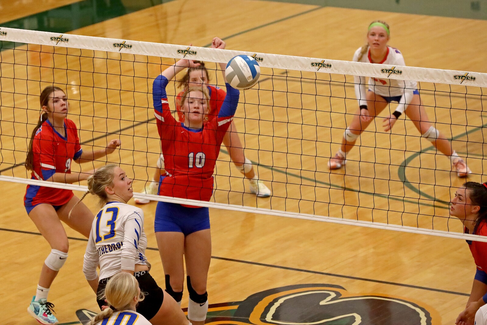 Pequot Lakes against St. Cloud Cathedral on Saturday, Nov. 5, 2022, during the Section 6-2A Final at Sauk Rapids.