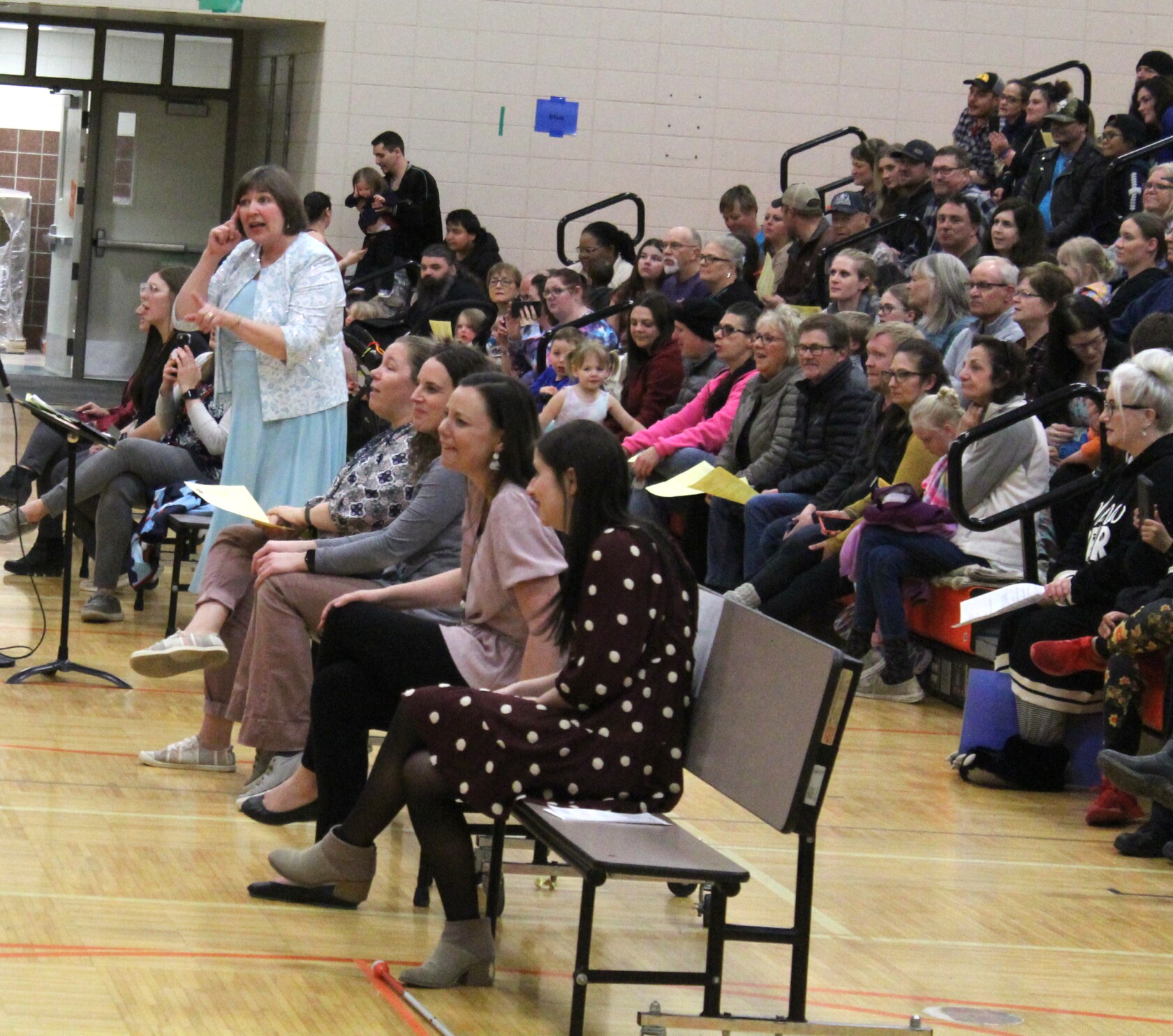 Century kids sport clown noses, PJs at spring concert Park Rapids