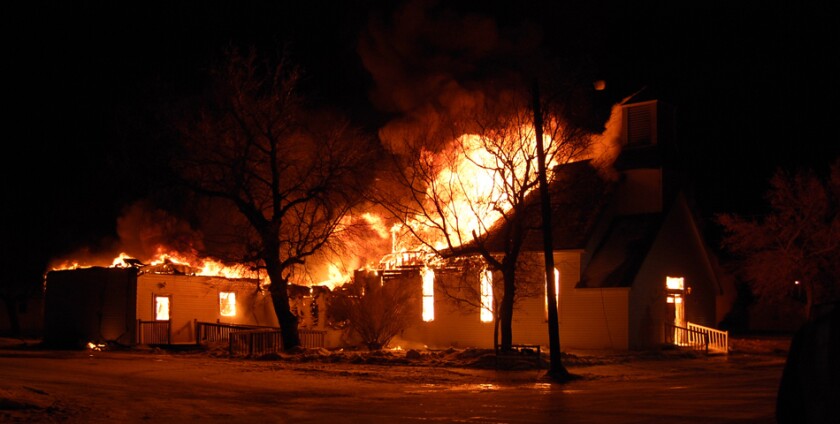 Church fire
