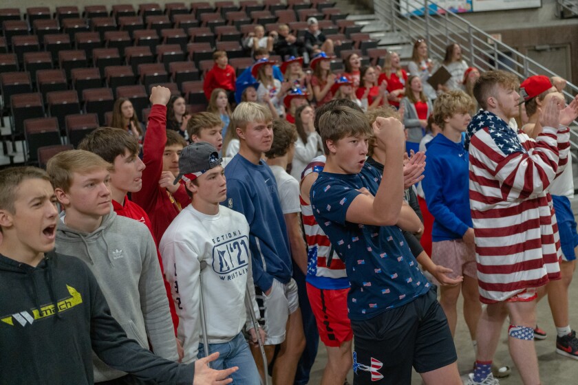 Cannon Falls vs. Caledonia Volleyball Section 1AA Section Champi