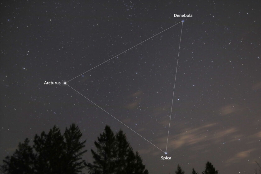Spring Triangle Location Astro Bob: Star-hopping with the Spring Triangle and Great Diamond ...