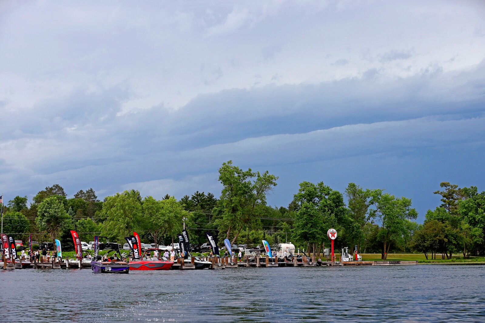 Dramatic looking storm clouds move through the area Saturday, June 18, 2022, in the Brainerd lakes area.