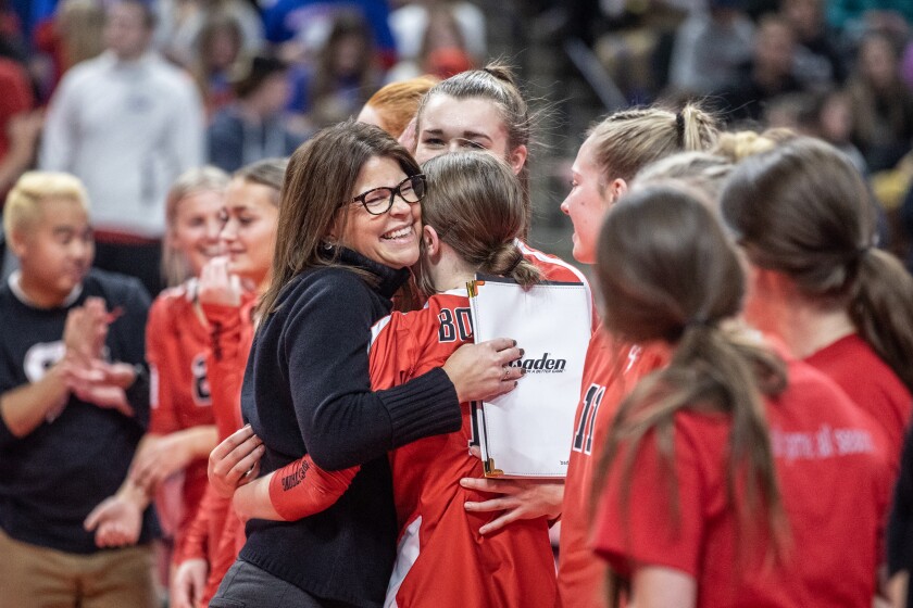 Cannon Falls, Pequot Lakes Class AA Championship volleyball