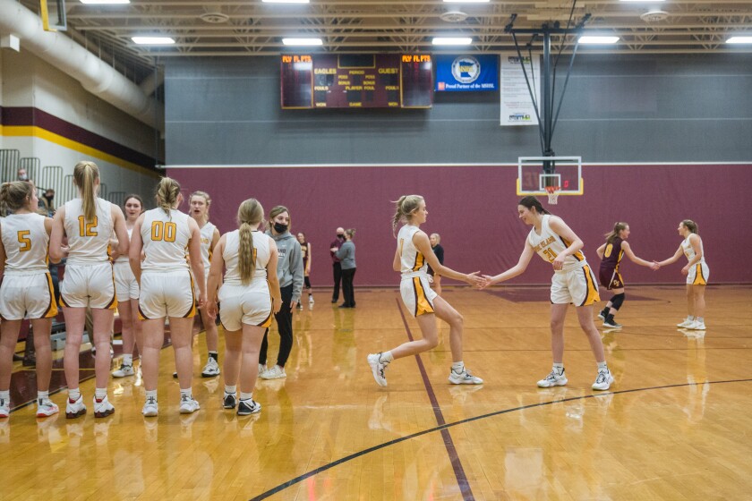 Dover-Eyota, Pine Island girls basketball