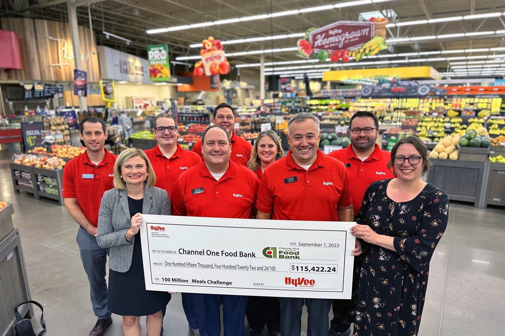 HyVee stores donate 115K to Channel One Food Bank Post Bulletin