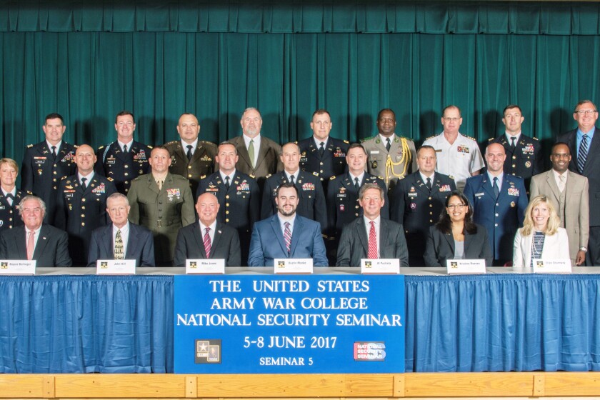 Dustin Monke represents state at 63rd U.S.Army War College - The