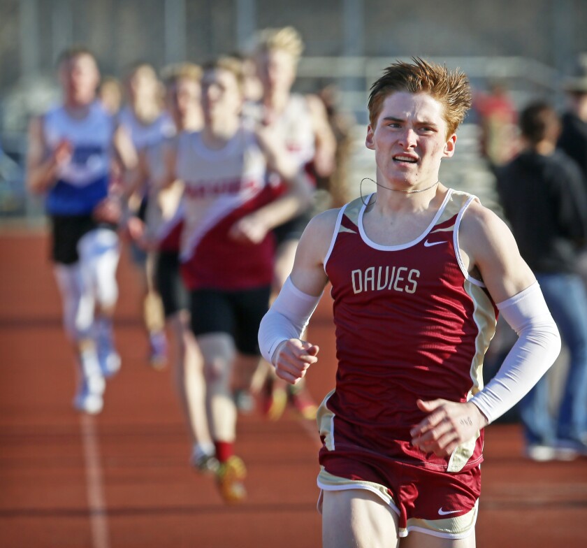 Fargo Davies distance runner Hunter Lucas was a state cross country champion and won three events at the state track meet. David Samson / The Forum