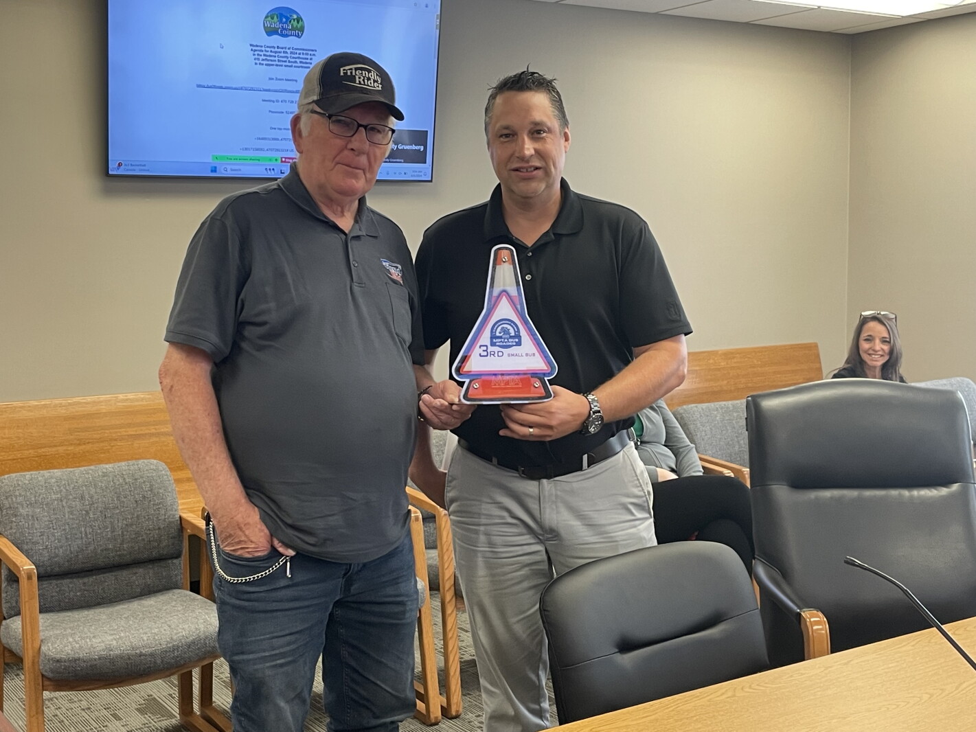 Rod Rentz County board commends Friendly Rider driver LeRoy Rentz on recent award ...