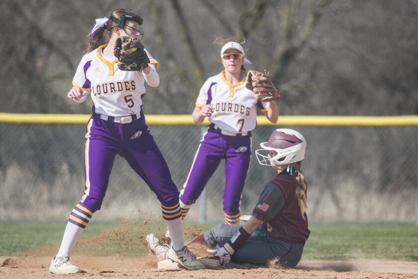 Lourdes, Stewartville softball