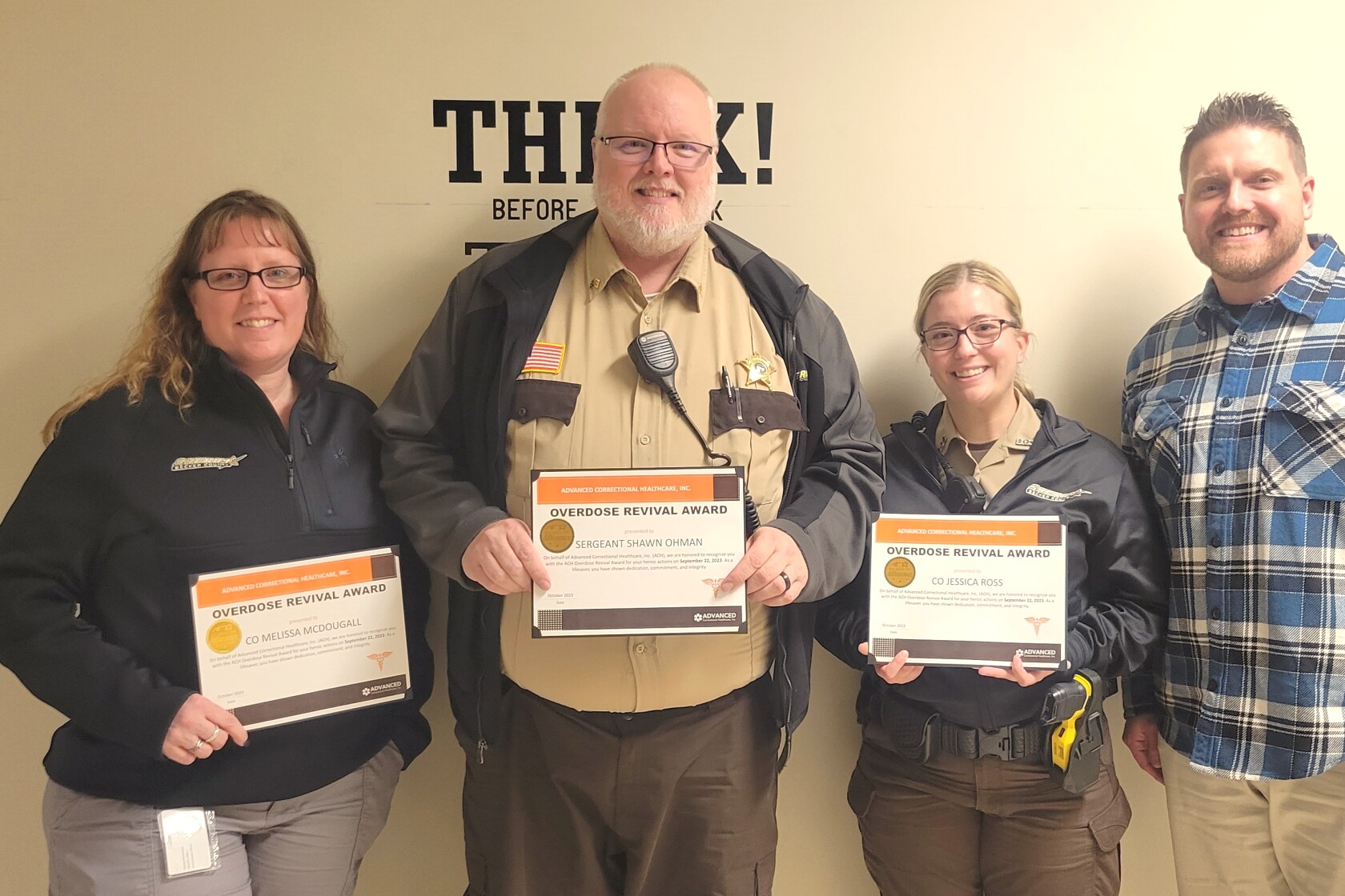 3 staffers at Becker County Jail honored for saving life of inmate