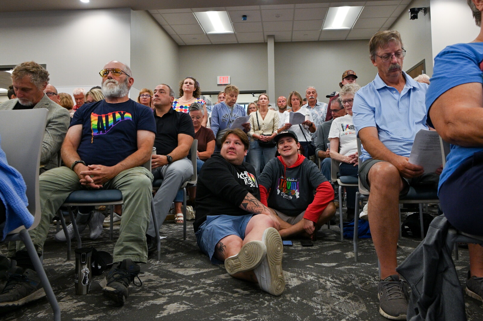 Strong feelings over 'rainbow sticker' policy bring big crowd to Detroit Lakes School Board meeting