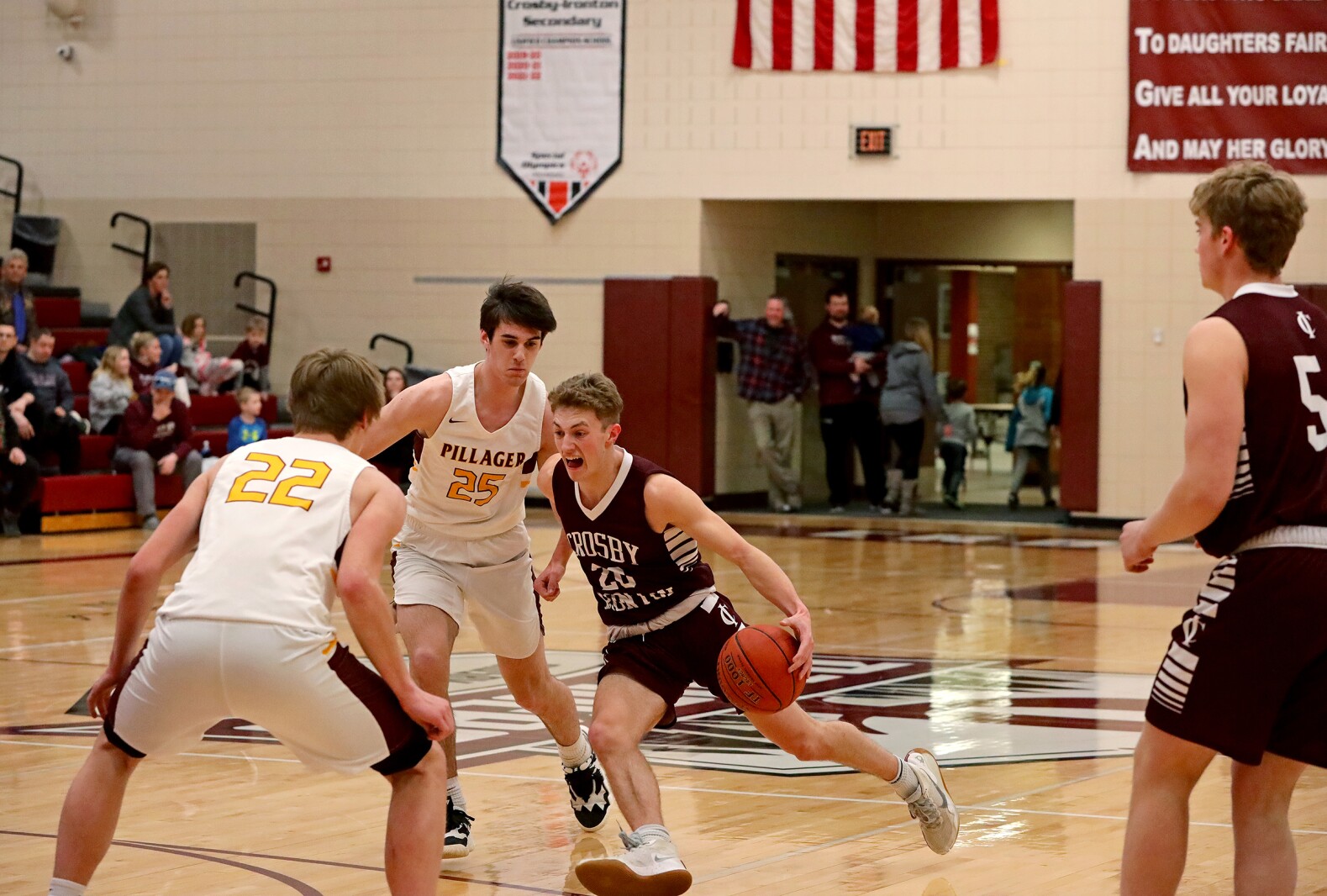 Crosby-Ironton vs Pillager Boys Basketball