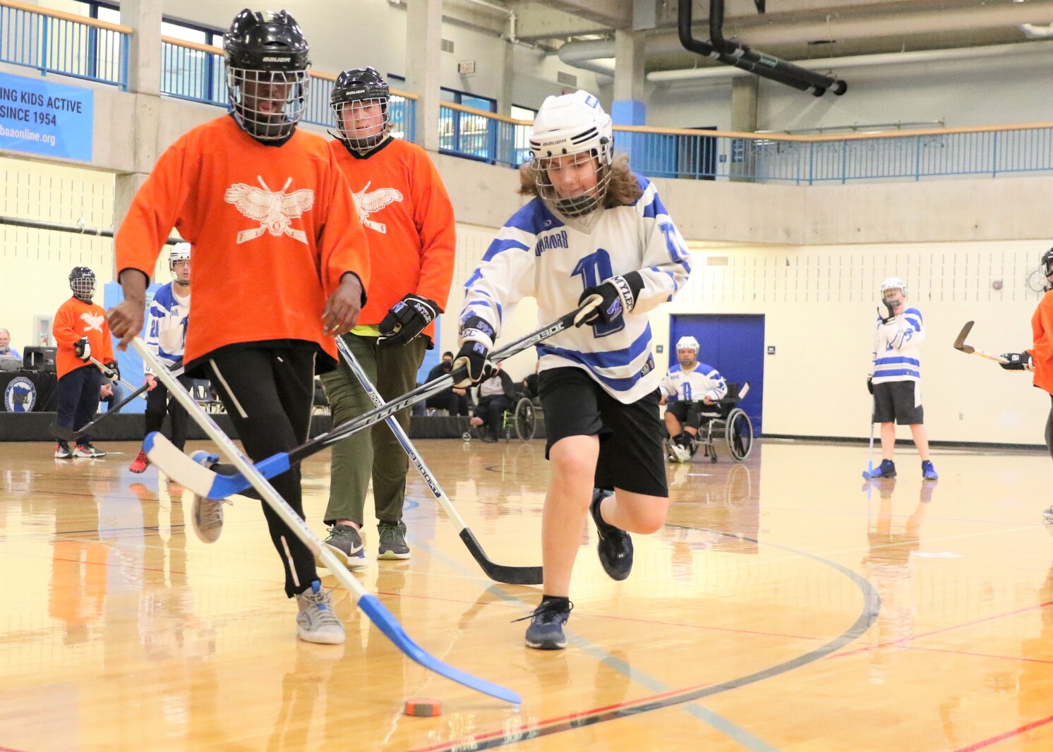 Brainerd floor hockey against St. Paul Humboldt Friday, March 18, 2022, in the State Quarterfinals at Bloomington Jefferson High School.