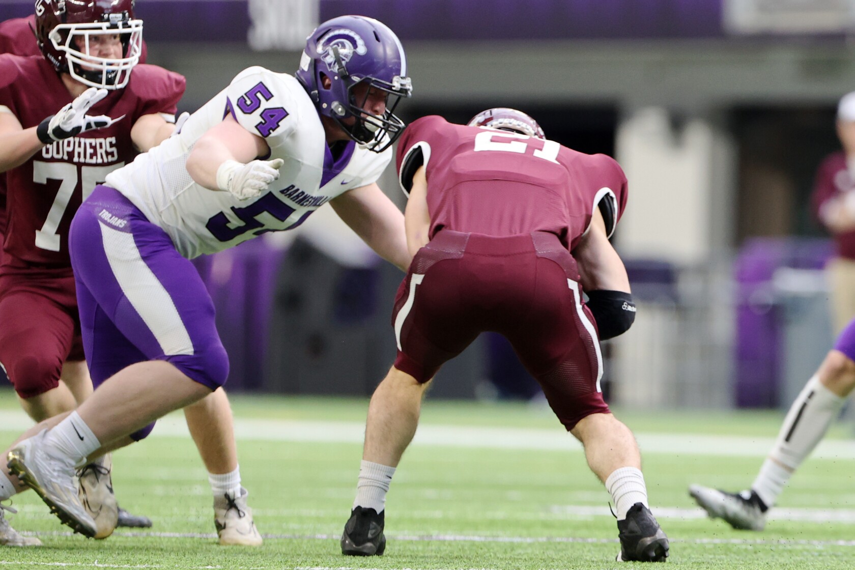 Barnesville's Jonny Robideau bookends high school football career with