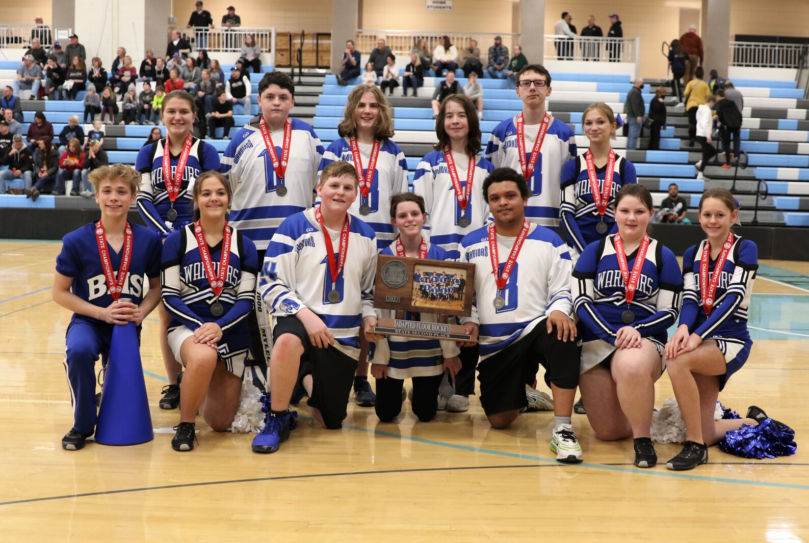 Brainerd vs Dakota United Saturday, March 19, 2022, during the adapted floor hockey state championship game at Bloomington Jefferson High School.