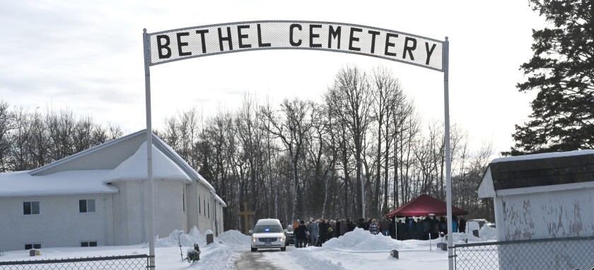 Bud Sedlachek is buried Wednesday, Jan. 12, 2022, at Bethel Cemetery