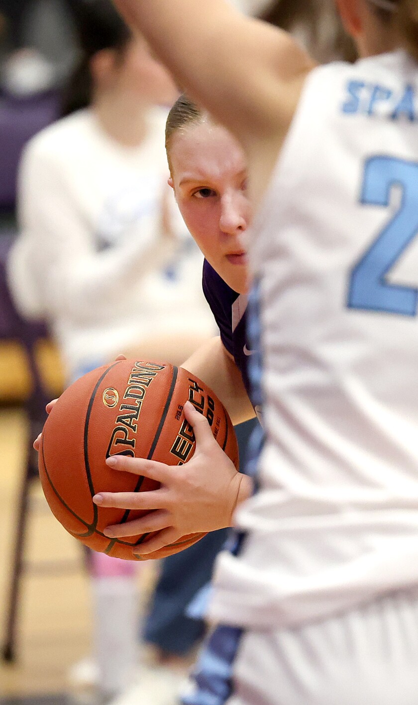 Player looks to pass.