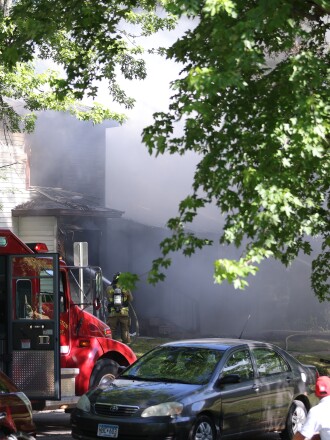The Worthington Fire Department responded to a house fire at 523 Strait Ave., in Worthington, on Tuesday morning. Details of the fire were not available as of press time.