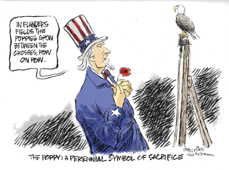 Trygve Olson cartoon: Symbol of sacrifice